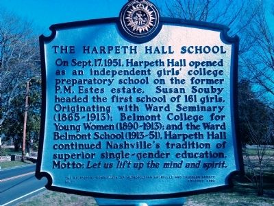 The Harpeth Hall School Marker image. Click for full size.