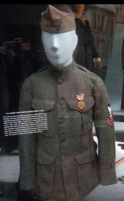 Uniform of a U.S. Naval Railway Petty Officer - <i>displayed in the nearby Museum of the U.S. Navy image. Click for full size.