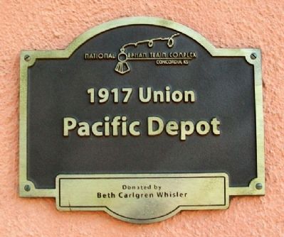 1917 Union Pacific Depot Marker image. Click for full size.