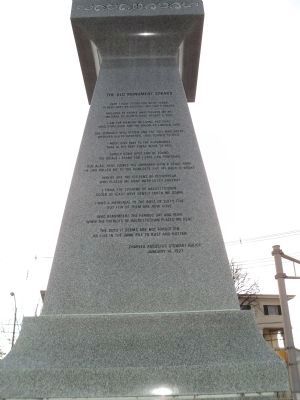 Rear Marker of Hackettstown Civil War Monument image. Click for full size.