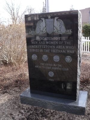 Hackettstown Vietnam Memorial Marker image. Click for full size.