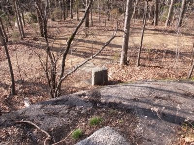 The Battle of the Hanging Rock Marker from behind and above image. Click for full size.