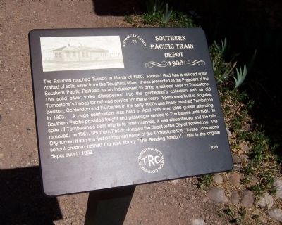 Southern Pacific Train Depot Marker image. Click for full size.