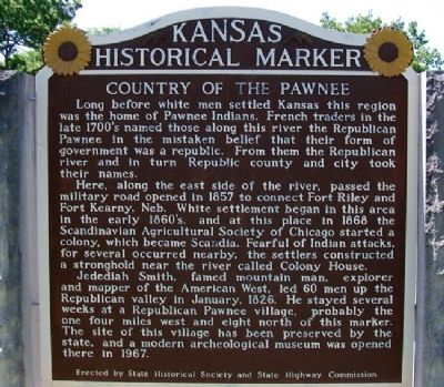 Country of the Pawnee Marker image. Click for full size.
