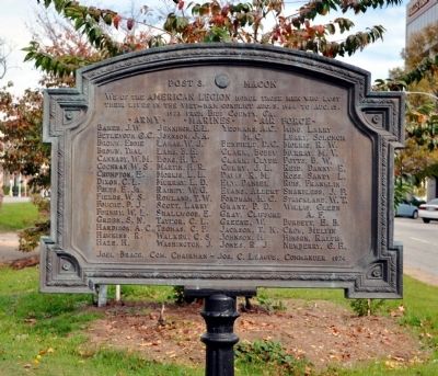 Post 3 Macon Marker image. Click for full size.