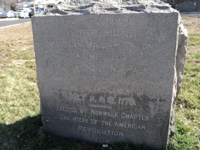 Burning of Norwalk Marker image. Click for full size.