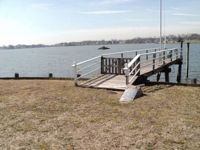 Marker on the Norwalk Waterfront. Click for full size. Marker on the Norwalk Waterfront image. Click for full size.