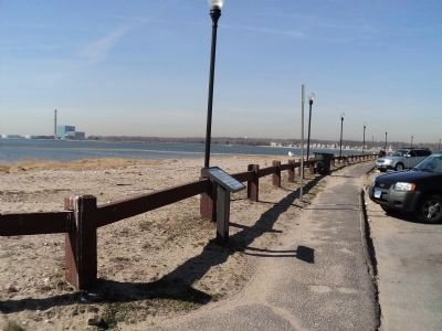 Marker at Calf Pasture Beach. Click for full size. Marker at Calf Pasture Beach image. Click for full size.