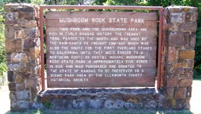Mushroom Rock State Park Marker image. Click for full size.