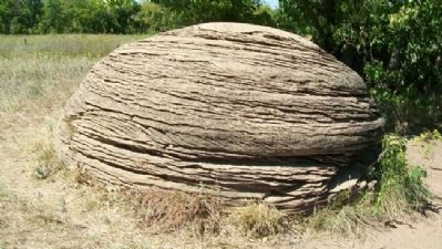 Concretion at Mushroom Rock State Park image. Click for full size.