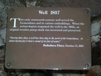 Well 1807 Marker. Click for full size. Well 1807 Marker image. Click for full size.