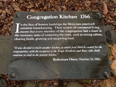 Congregation Kitchen 1766 Marker image. Click for full size.
