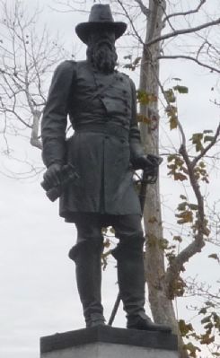 General Rawlins, close-up of statue image. Click for full size.