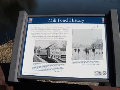 Mill Pond History Marker image. Click for full size.