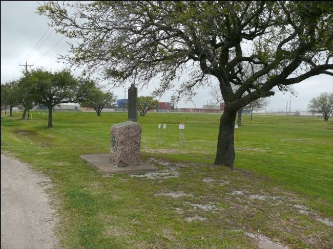 The Texas Army Attacked in Four Divisions Marker image. Click for full size.