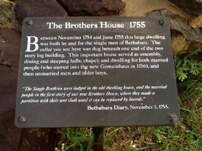 The Brothers House 1755 Marker image. Click for full size.
