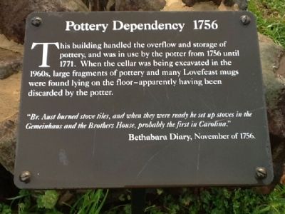 Pottery Dependency 1756 Marker image. Click for full size.