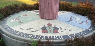 Mennonite Settler Monument Base. Click for full size. Mennonite Settler Monument Base image. Click for full size.