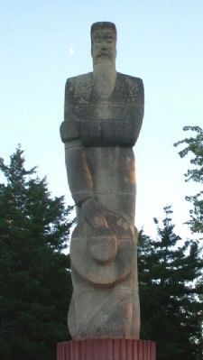 Mennonite Settler Statue. Click for full size. Mennonite Settler Statue image. Click for full size.