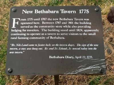 New Bethabara Tavern 1775 Marker. Click for full size. New Bethabara Tavern 1775 Marker image. Click for full size.