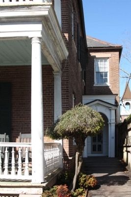Cameron House, entrance in a pavillion on the east side. image. Click for full size.