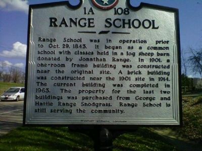 Range School Marker image. Click for full size.
