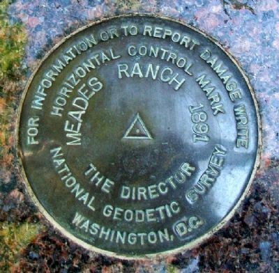 Geodetic Center of North America Disc Replica image. Click for full size.