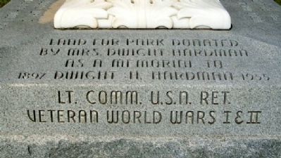 Hardman Veterans Memorial Park Dedication. Click for full size. Hardman Veterans Memorial Park Dedication image. Click for full size.