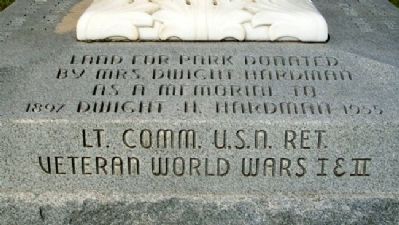 Hardman Veterans Memorial Park Dedication image. Click for full size.