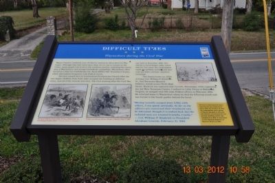 Difficult Times Marker. Click for full size. Difficult Times Marker image. Click for full size.