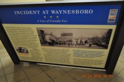 Incident at Waynesboro Marker image. Click for full size.