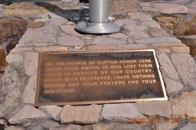 We the People of Clifton honor here image. Click for full size.
