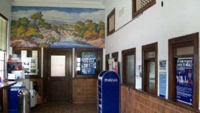 Lindsborg Post Office Interior image. Click for full size.