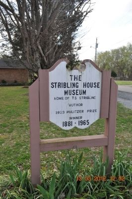 The Stribling House Marker image. Click for full size.