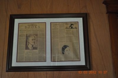 News paper article about T.S. Stribling. Click for full size. News paper article about T.S. Stribling image. Click for full size.