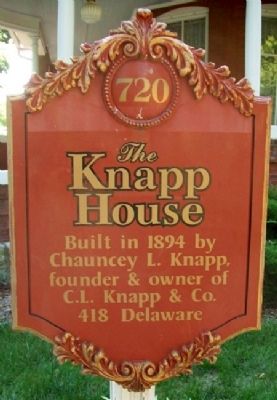 The Knapp House Marker image. Click for full size.