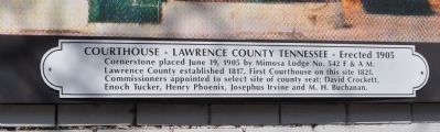 Courthouse - Lawrence County Tennessee Marker image. Click for full size.
