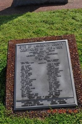 Site of Lawrence County Courthouse of 1823 & 1905 image. Click for full size.