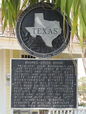 Hoopes-Smith House Marker image. Click for full size.