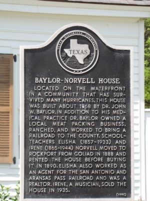 Baylor-Norvell House Marker image. Click for full size.