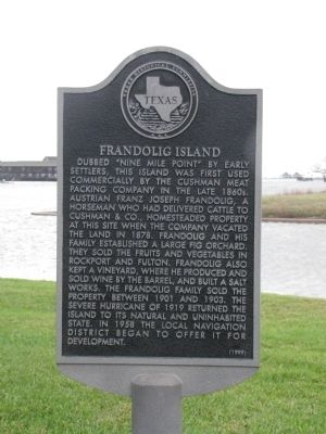Frandolig Island (Key Allegro) Marker image. Click for full size.