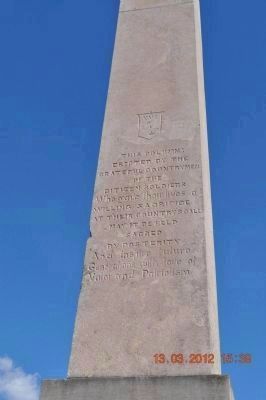Mexican War Monument (side 2). Click for full size. Mexican War Monument (side 2) image. Click for full size.