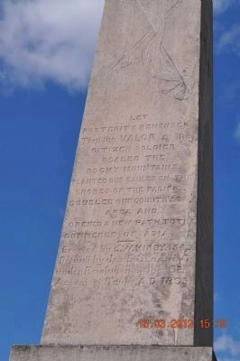 Mexican War Monument (side 3) image. Click for full size.