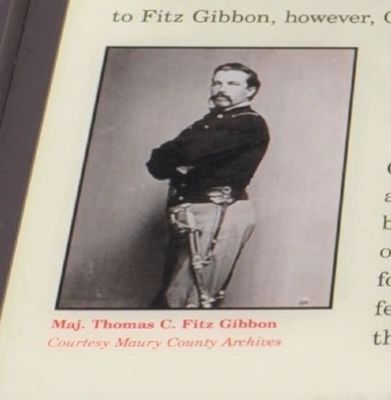 Maj. Thomas C. Fitz Gibbon Courtesy Maury County Archives image. Click for full size.