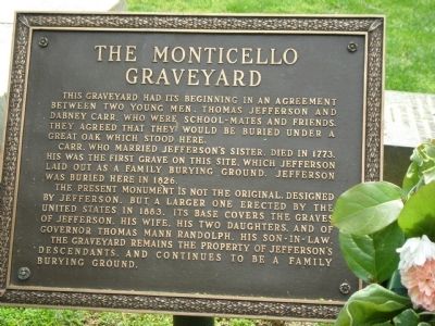 The Monticello Graveyard Marker image. Click for full size.