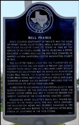 Bell Prairie Marker image. Click for full size.