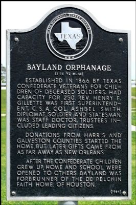 Bayland Orphanage Marker image. Click for full size.