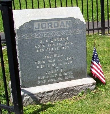 The Jordan Gravestone image. Click for full size.
