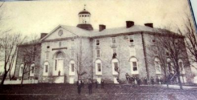 Earliest Known Photo of West College image. Click for full size.