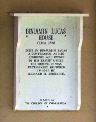 Benjamin Lucas House Marker image. Click for full size.